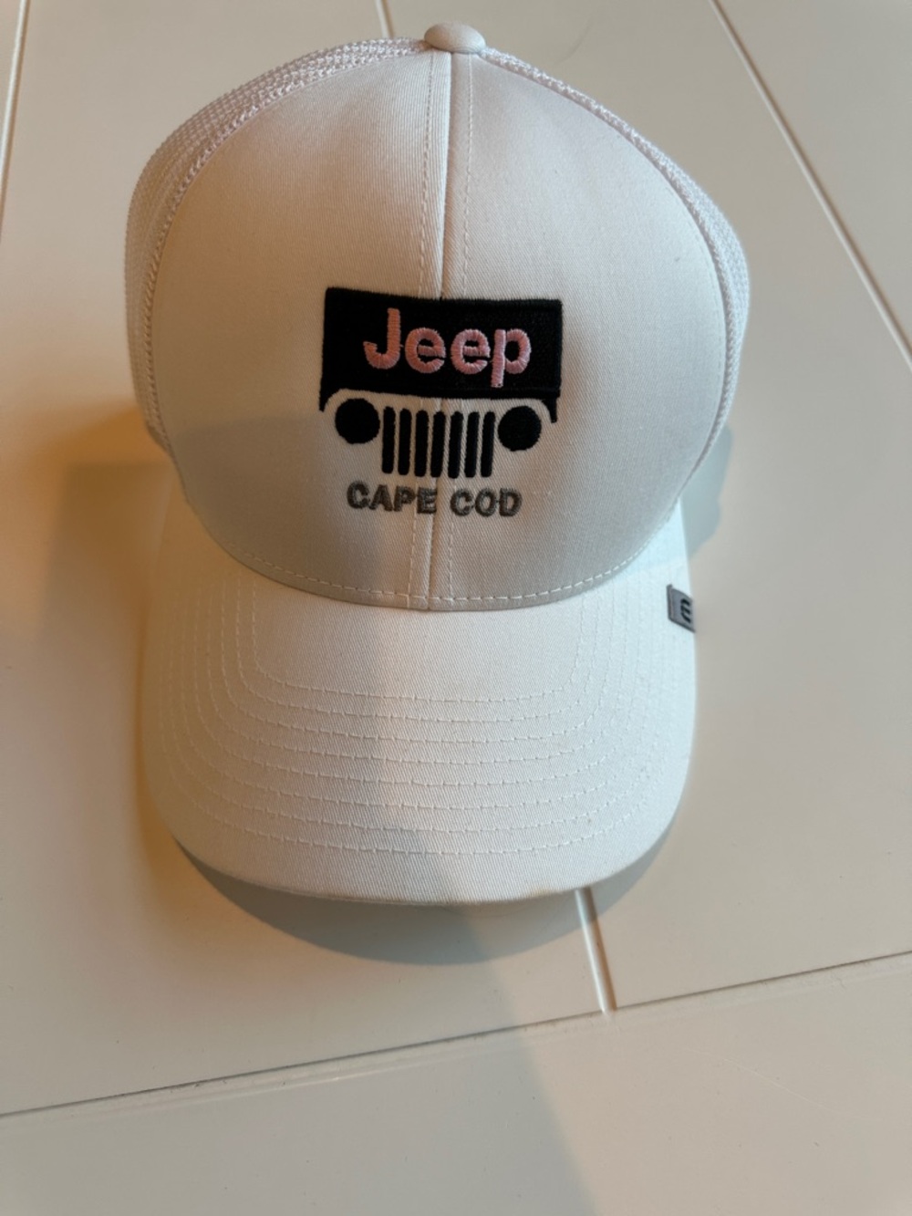Jeep Cape Cod White Trucker Hat